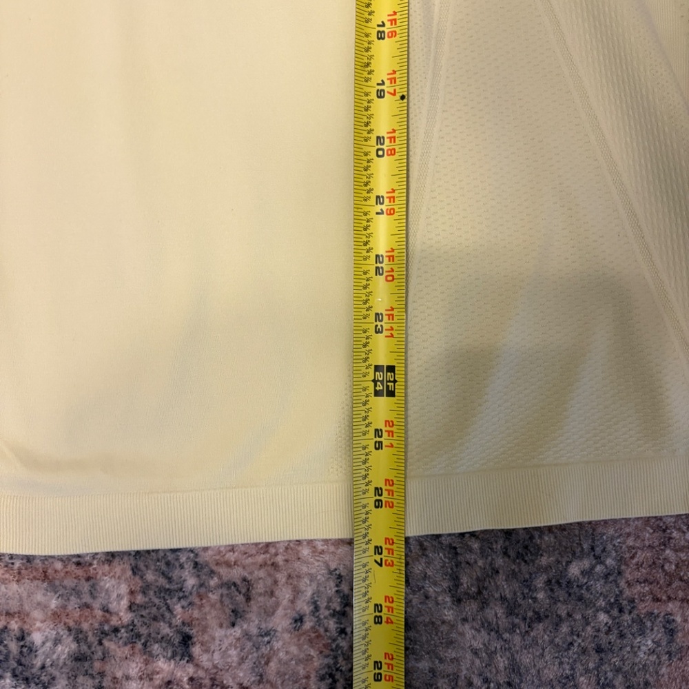 Athleta #530524 Women's Plus L/S Momentum Seamless Tee Shirt Top 1X Yellow - Picture 9 of 9